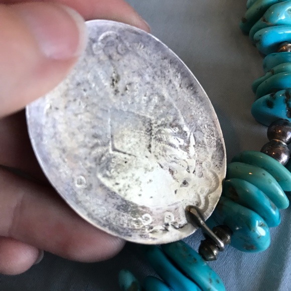 SOLD Native American Sleeping Beauty Turquoise - Picture 4 of 8